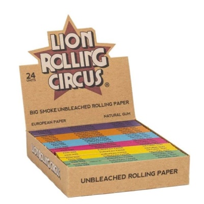 Caixa castanha de papel de enrolar colorido Lion Rolling Circus