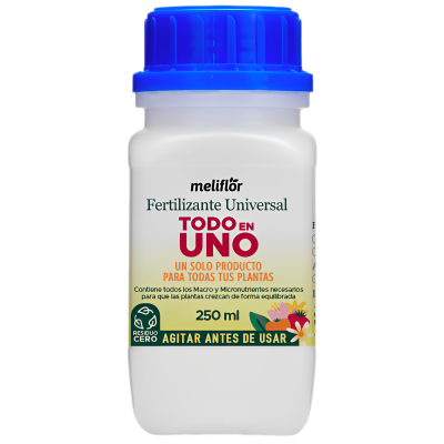 Frasco de fertilizante universal meliflór com tampa azul