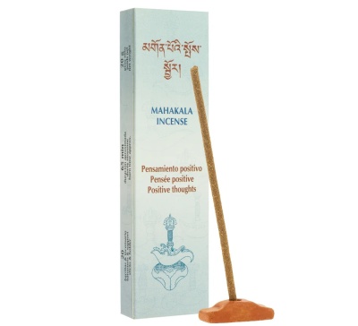 Caixa de incenso Mahakala Incense e vara de incenso castanha em base de terracota