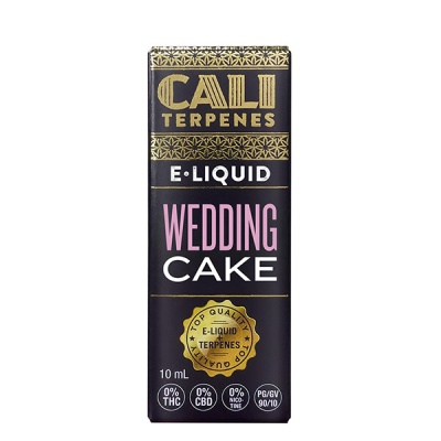 Embalagem de e-liquid CALI TERPENES Wedding Cake