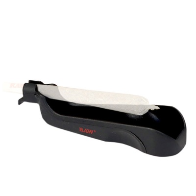 Cinzeiro portátil preto com suporte para cigarro RAW