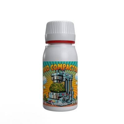 Frasco branco com rótulo colorido e tampa