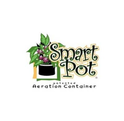 Logótipo Smart Pot com ilustração de vaso e planta