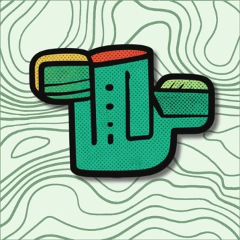 Animação de cacto colorido com fundo texturizado