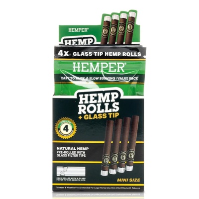Embalagem de HEMP ROLLS com filtro de vidro