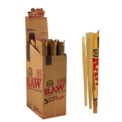 Embalagem e cones RAW Classic castanhos para enrolar