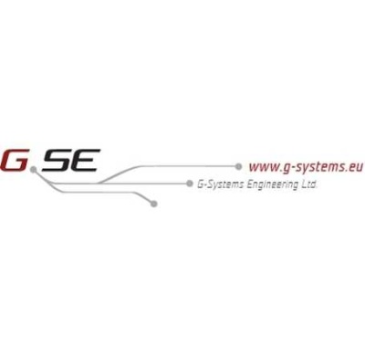 Logótipo com texto G. SE, www.g-systems.eu e G-Systems Engineering Ltd.