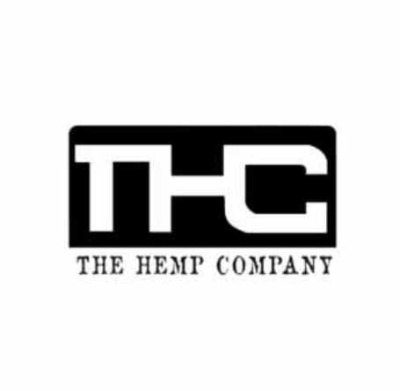 Logótipo THC THE HEMP COMPANY preto e branco