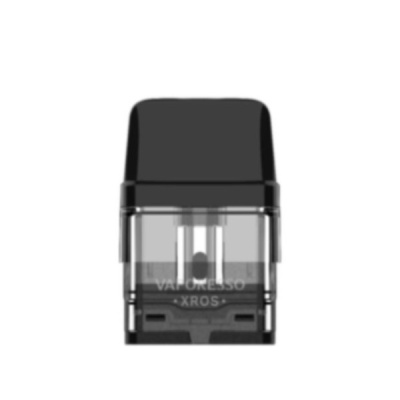 Recarga Vaporesso XROS em plástico transparente com tampa preta