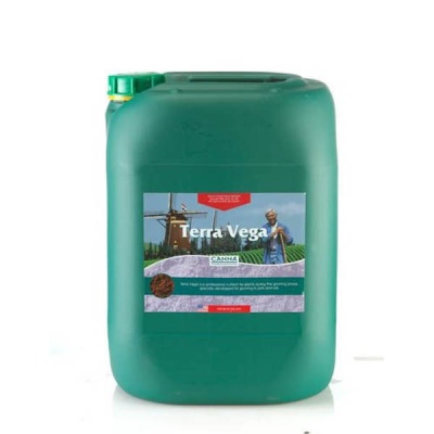 Bidão verde de plástico com fertilizante Terra Vega da CANNA