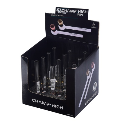 Expositor preto com cachimbos de vidro CHAMP HIGH