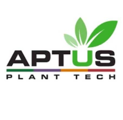 Logótipo APTUS PLANT TECH com folhas verdes