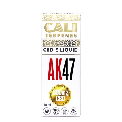 Caixa de e-líquido CBD CALI TERPENES AK47 600mg