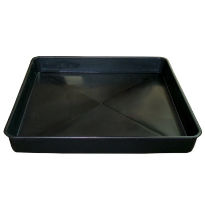 Tabuleiro de forno retangular preto em metal