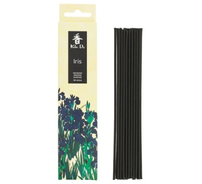 Caixa e sticks de incenso Kodo Iris preto