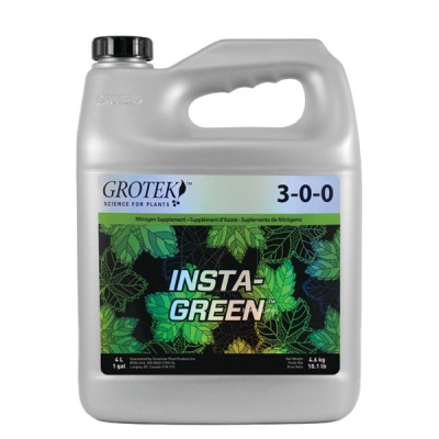 Recipiente de plástico cinzento com suplemento de nitrogénio para plantas da marca GROTEK