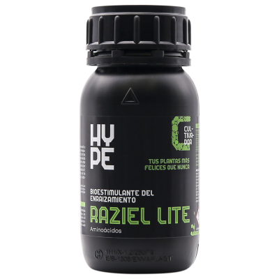 Frasco preto para bioestimulante Raziel Lite
