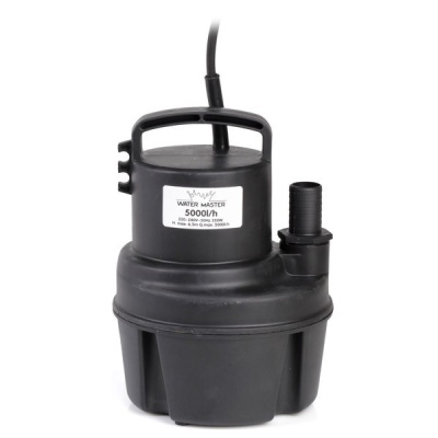 Bomba submersível preta Water Master 5000l/h com saída lateral