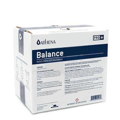 Caixa branca e azul de produto ATHENA PRO Balance com texto