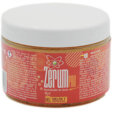 Gel Zerum Pro neutralizador de odores embalagem redonda com tampa branca