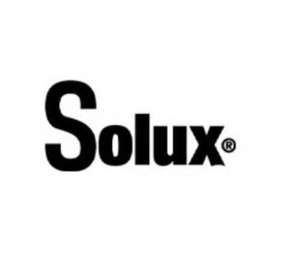 Logótipo Solux® em preto e branco