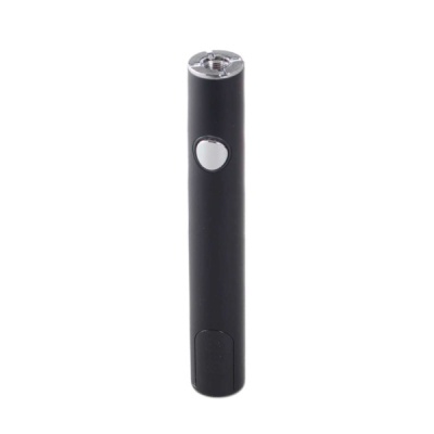 Bateria preta para caneta vaporizadora com botão prateado
