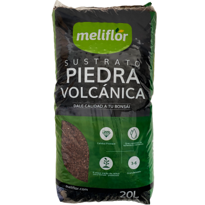 Pacote de substrato de pedra vulcânica meliflôr 20 litros