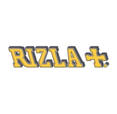 Logótipo da RIZLA+ em amarelo e preto