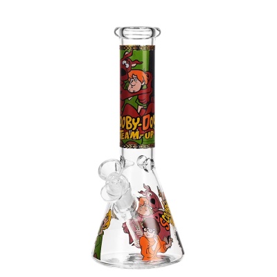 Bong de vidro transparente com gráficos de Scooby-Doo