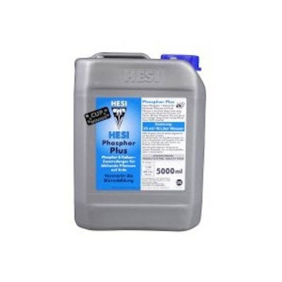 recipiente plástico cinzento HESI Phosphor Plus 5000 ml com tampa azul