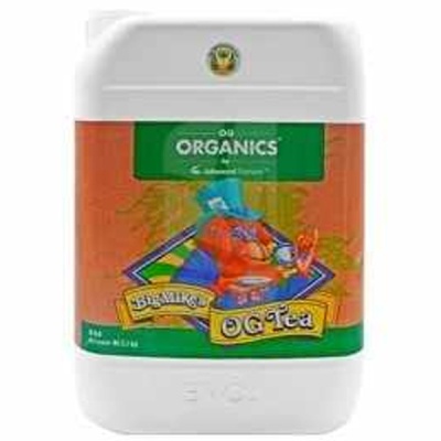 Recipiente branco com rótulo laranja, verde e azul com texto e ilustração colorida