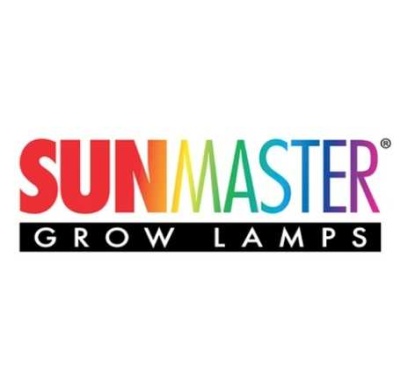 Logótipo SUNMASTER com texto GROW LAMPS