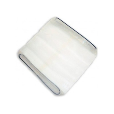 Mola de metal helicoidal prateada em fundo branco