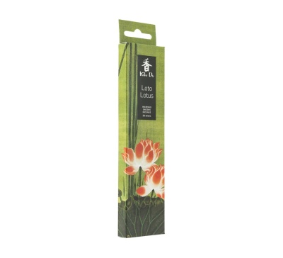 Embalagem verde de incenso Koh-Do Loto Lotus com flores de lótus