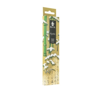 Embalagem de incenso Koku Do Kyoto com design em bambu e neve