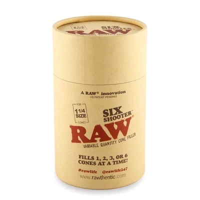 Embalagem cilíndrica RAW Six Shooter para cones 1 1/4