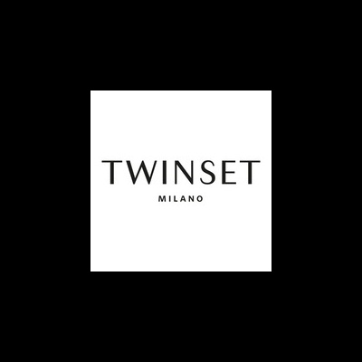 Logótipo TWINSET MILANO em letras pretas sobre fundo branco