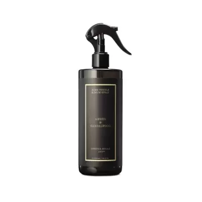 Frasco negro com pulverizador de spray para aromatizador de ambiente
