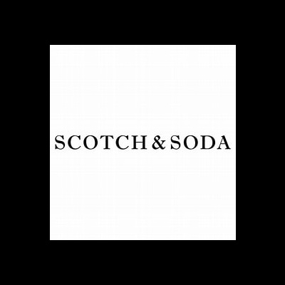 Logotipo SCOTCH & SODA em preto sobre fundo branco