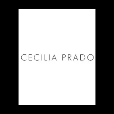 Logotipo CECILIA PRADO em preto sobre fundo branco