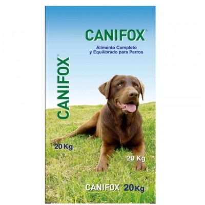 Embalagem CANIFOX alimento para cães 20 Kg