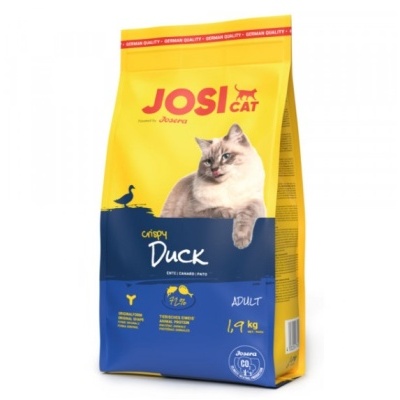 Saco de ração JOSI CAT para gatos adultos com sabor pato