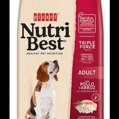 Ração para cães Picart Nutri Best Triple Force 15 kg com frango e arroz