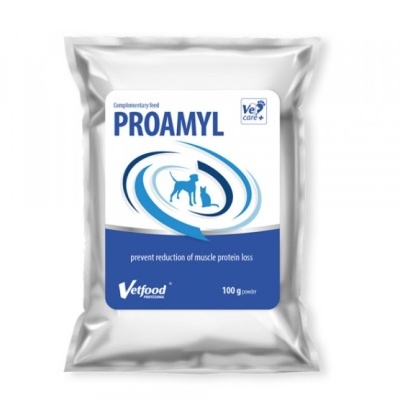 Pacote prateado de suplemento alimentar PROAMYL para animais