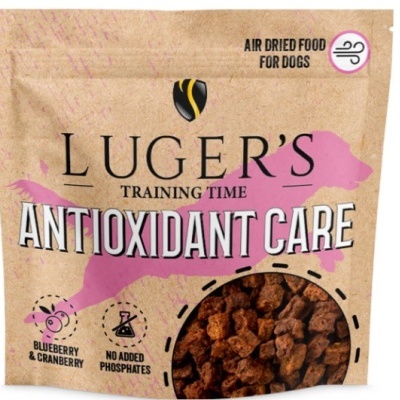 Pacote de comida seca para cães LUGER'S Training Time Antioxidant Care com blueberry e cranberry
