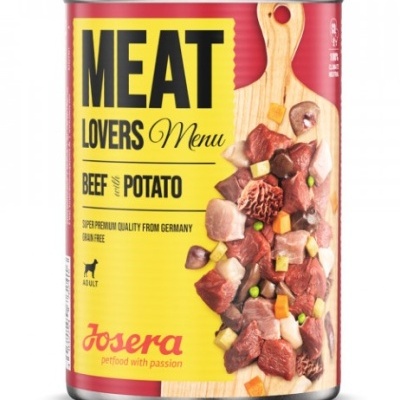 Lata de comida para cães Josera Meat Lovers Menu
