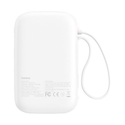 PowerBank Baseus QPow 2 – 10.000 mAh - Branco