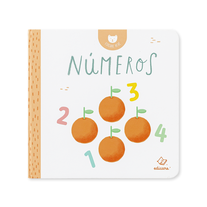 Números | Edicare Livro infantil 'Números' com laranjas numeradas na capa