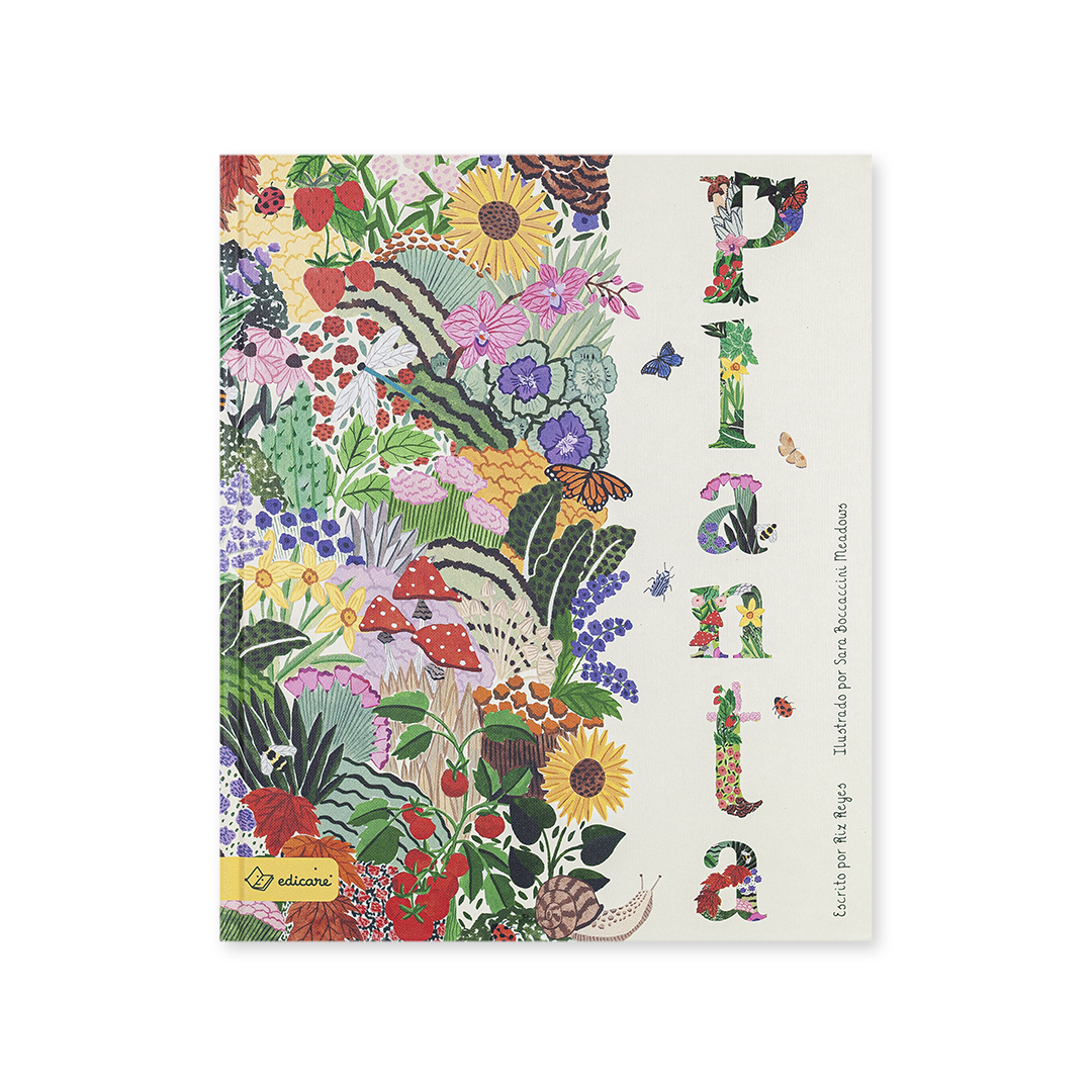 Planta | Edicare Capa de livro ilustrada com plantas e título 'Planta'