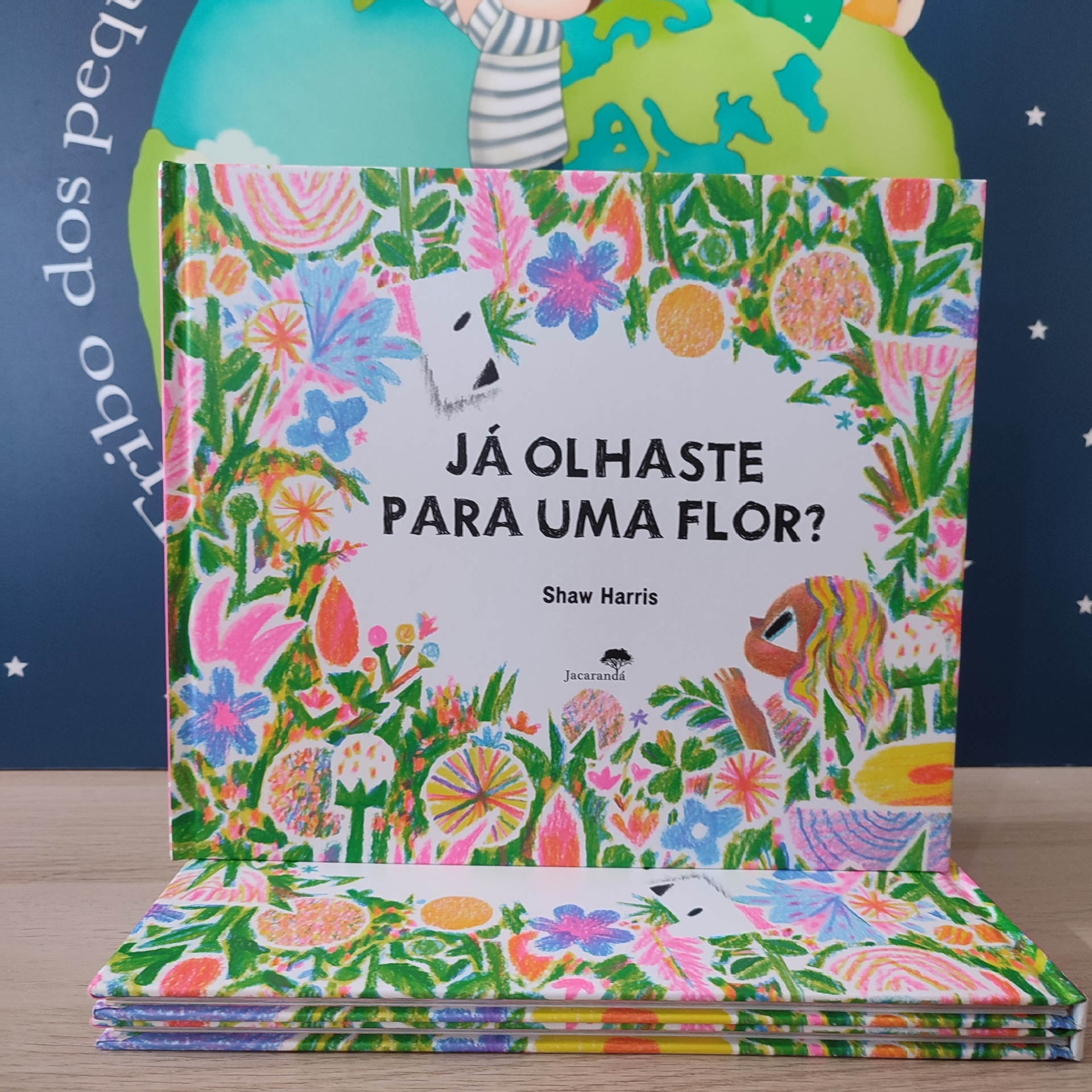 Livro infantil j&aacute; olhaste para uma flor da editora jacarand&aacute;